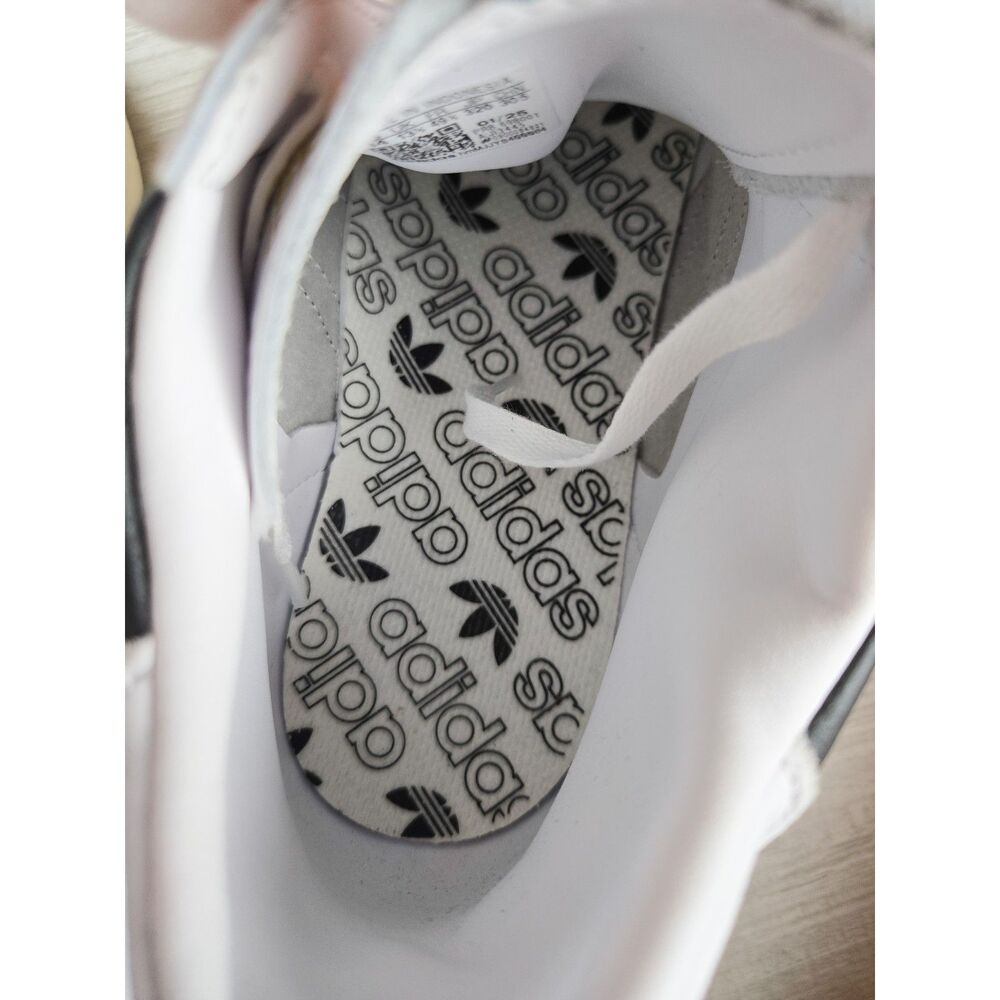 adidas Originals Abdul-Jabbar Hi White Core Black High Top Shoes Mens 14 NWT - Picture 7 of 10